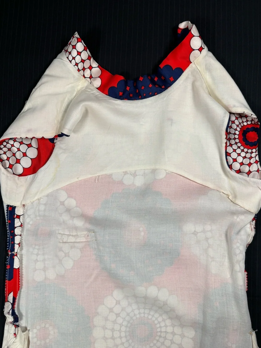Vintage Mod Floral Geometric Shift Dress - Picture 11 of 16